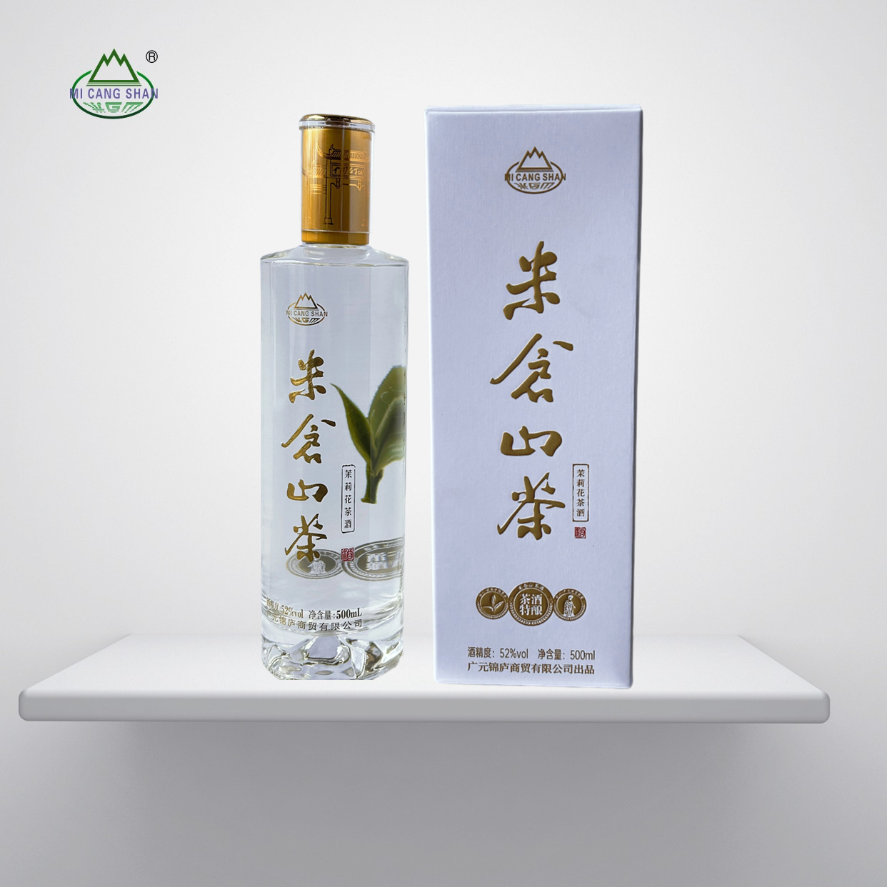 米仓山茉莉花茶酒52°C 500ml一瓶